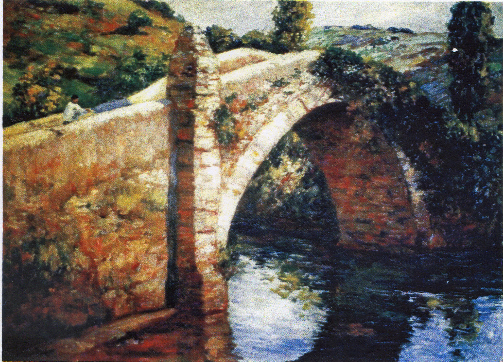 Tableau du Pont de la Vierge à Ibarron